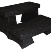 Black Sure Step II Spa Step with textured steps and sturdy base.